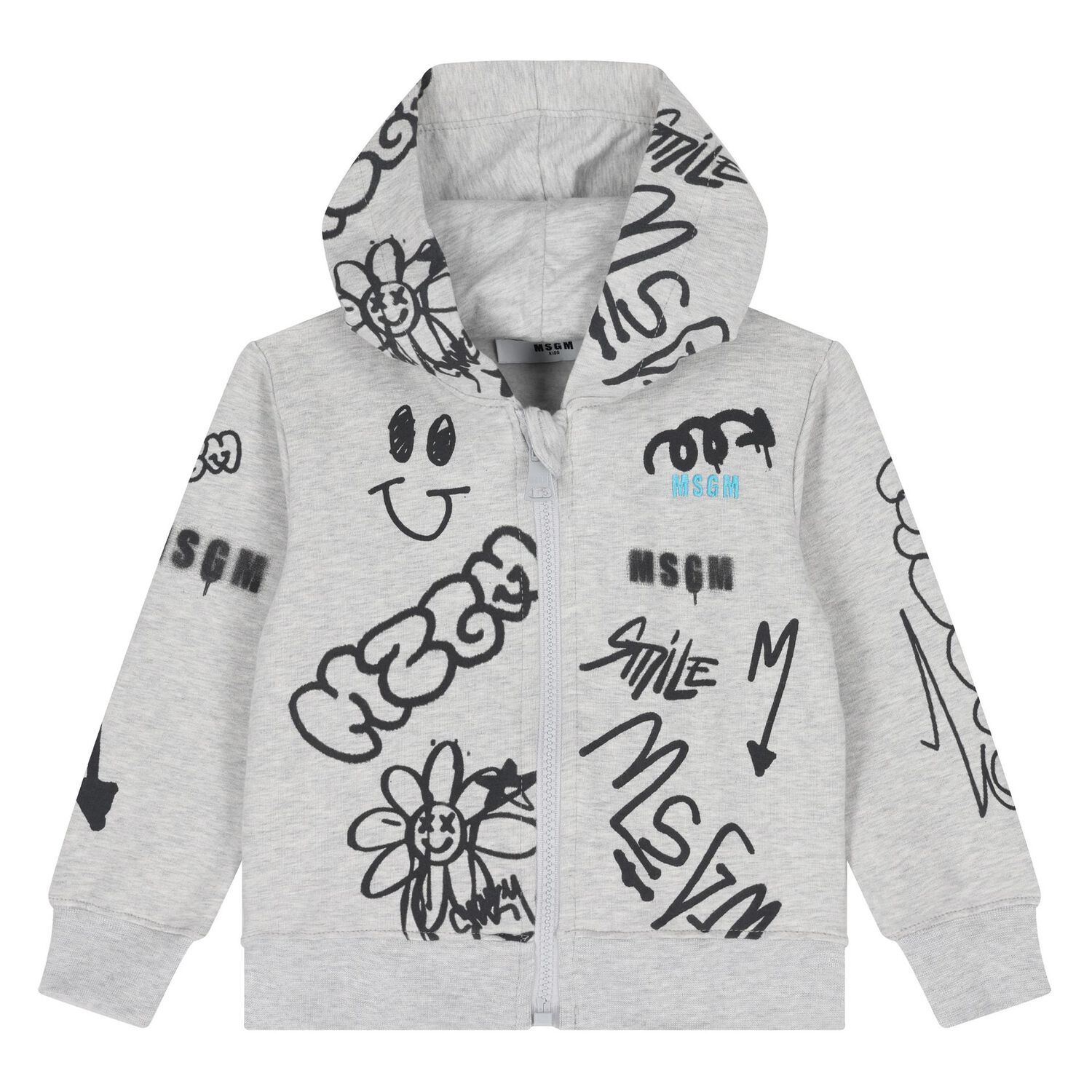 Younger Boys Grey Logo Tracksuit, 1, hi-res