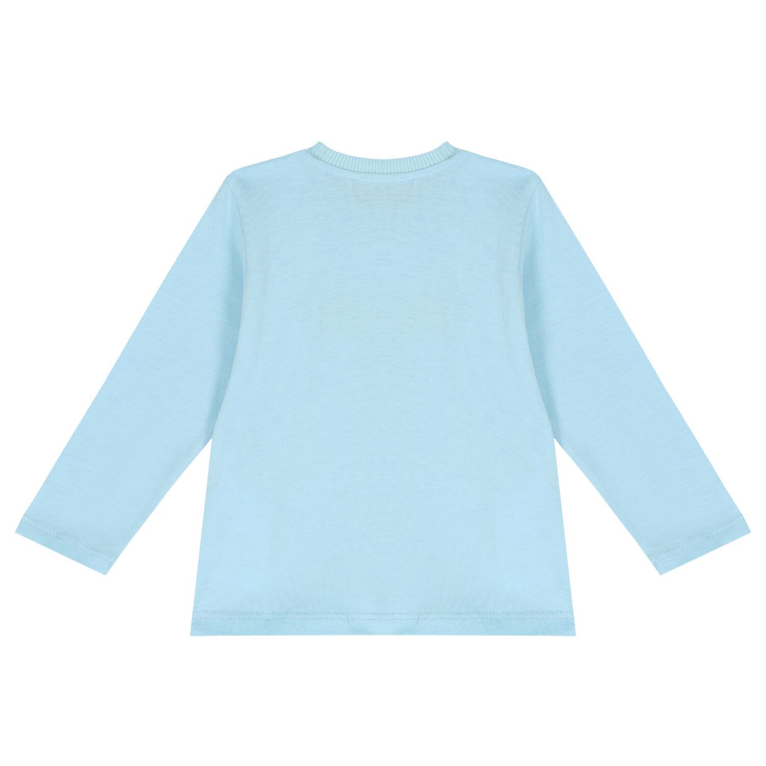 Blue Teddy Bear Logo Long Sleeve Top, 3, hi-res