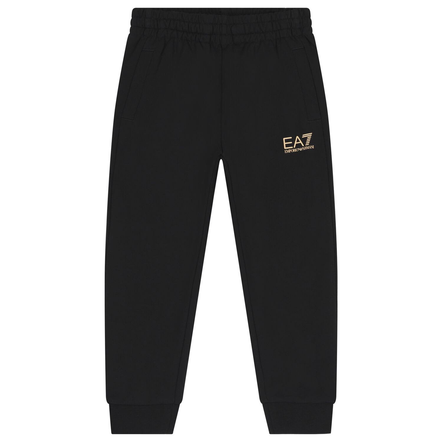 Boys Black Logo Joggers, 1, hi-res