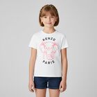 Girls White Elephant Logo T-Shirt, 1, hi-res