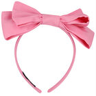 Girls Pink Bow Headband, 4, hi-res