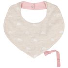 Baby Girls Pink & Beige Waterproof Bib Set ( 2-Pack ), 1, hi-res