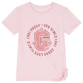 Girls Pink Logo T-Shirt