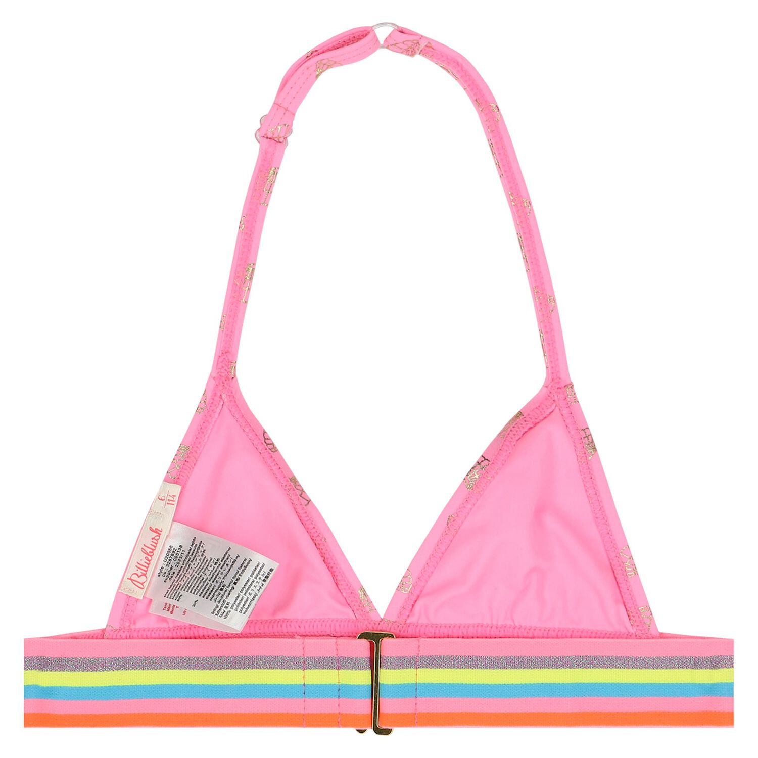 Girls Pink Shell Bikini, 1, hi-res