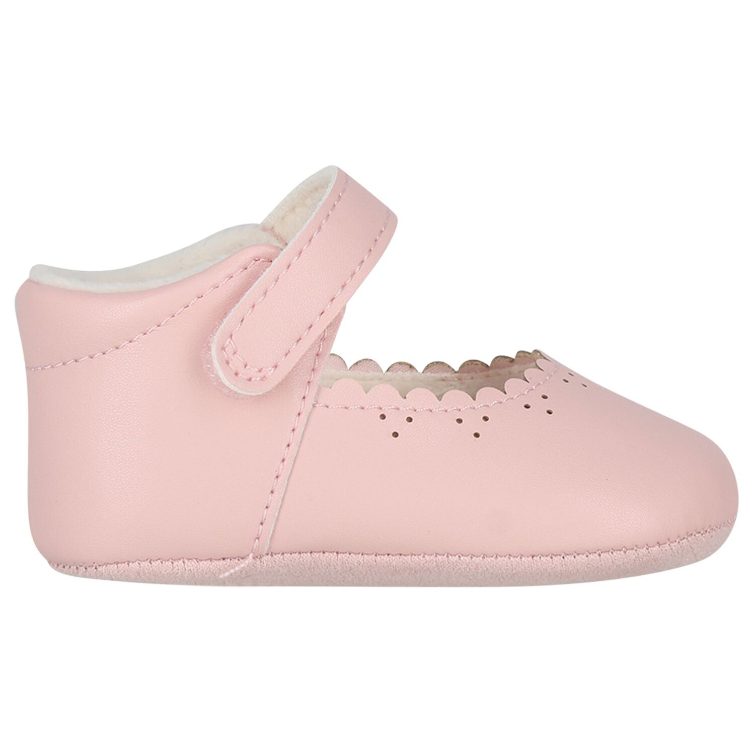 Baby Girls Pink Leather Pre Walker Shoes, 1, hi-res