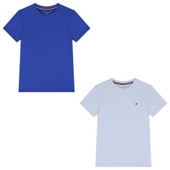 Boys Blue Logo T-Shirts ( 2-Pack )