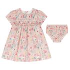 Baby Girls Pink Floral Dress Set, 1, hi-res