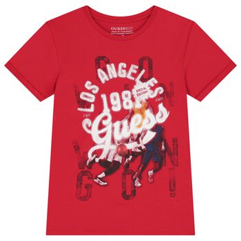 Boys Red Logo T-Shirt