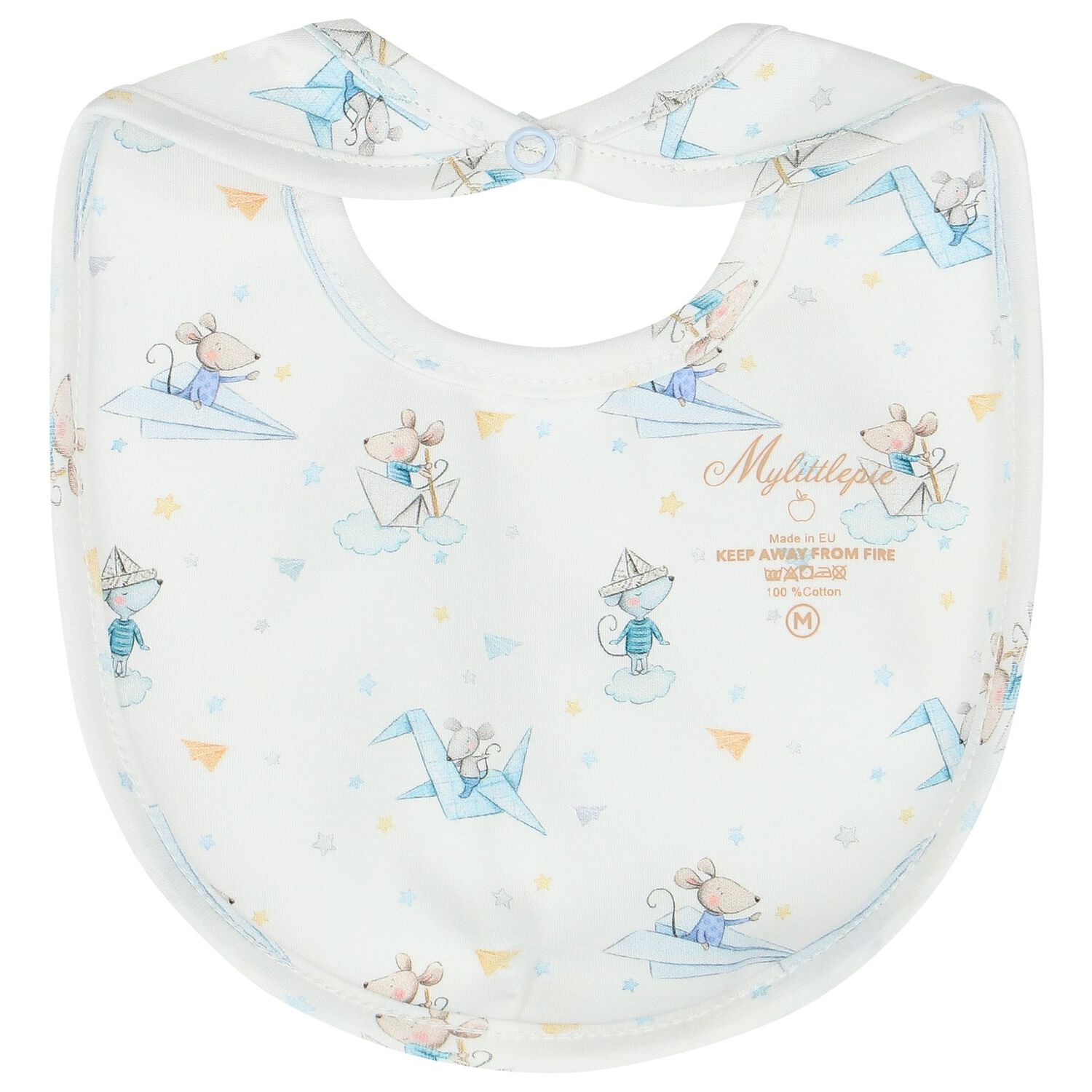 طقم أولاد أفرول بطبعة باللون الأبيض, 1, hi-res