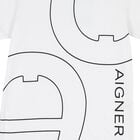 Boys White Logo T-Shirt, 1, hi-res