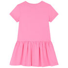 فستان بالشعار باللون الوردي, 1, hi-res