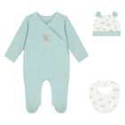 Green & White Babygrow Gift Set (3 Piece), 1, hi-res