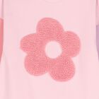 طقم فستان للبنات مزين بالزهور باللون الوردى , 1, hi-res