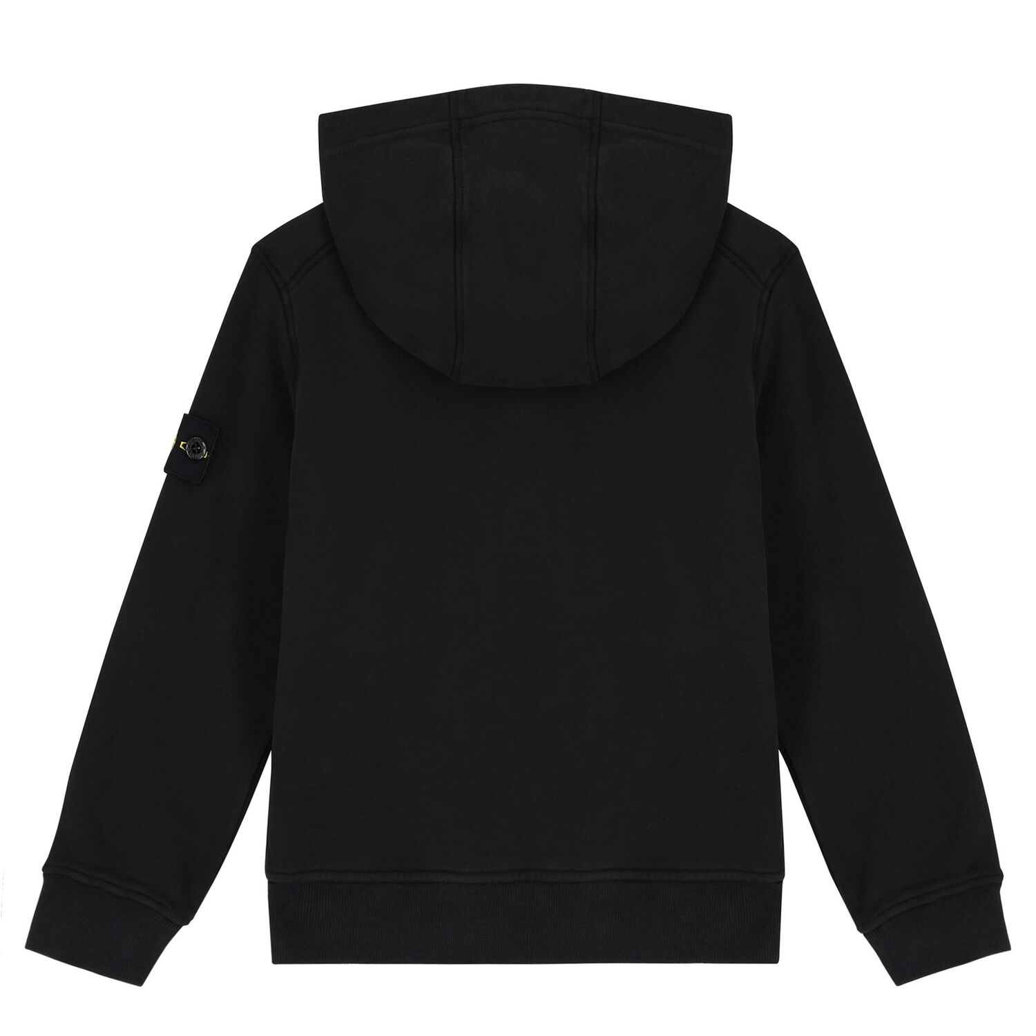 Boys Black Logo Hooded Top, 1, hi-res image number null