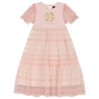 فستان بالشعار باللون الوردي, 1, hi-res