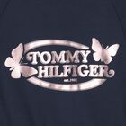 توب بسحاب بالشعار باللون الكحلي للبنات , 1, hi-res