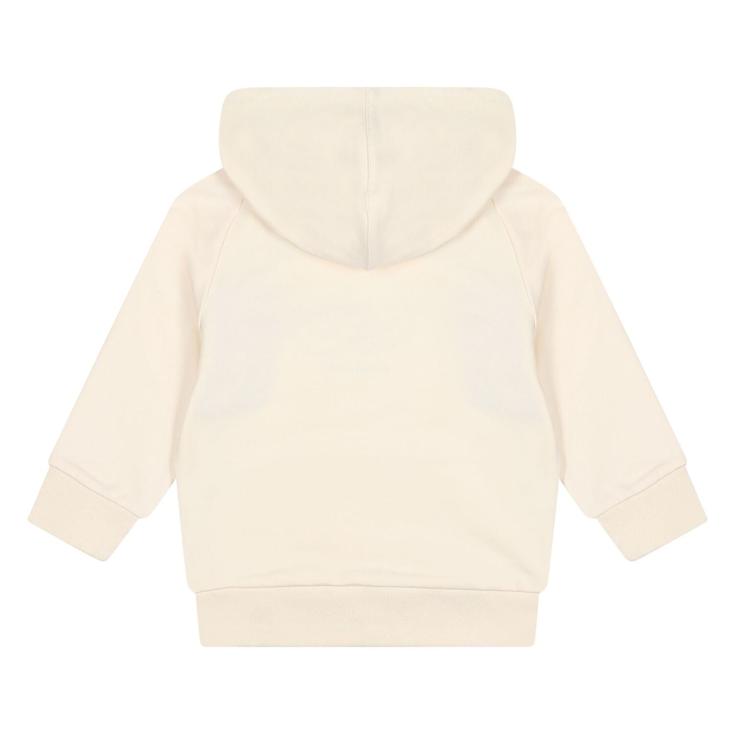 Younger Boys Beige Logo Hooded Top, 2, hi-res