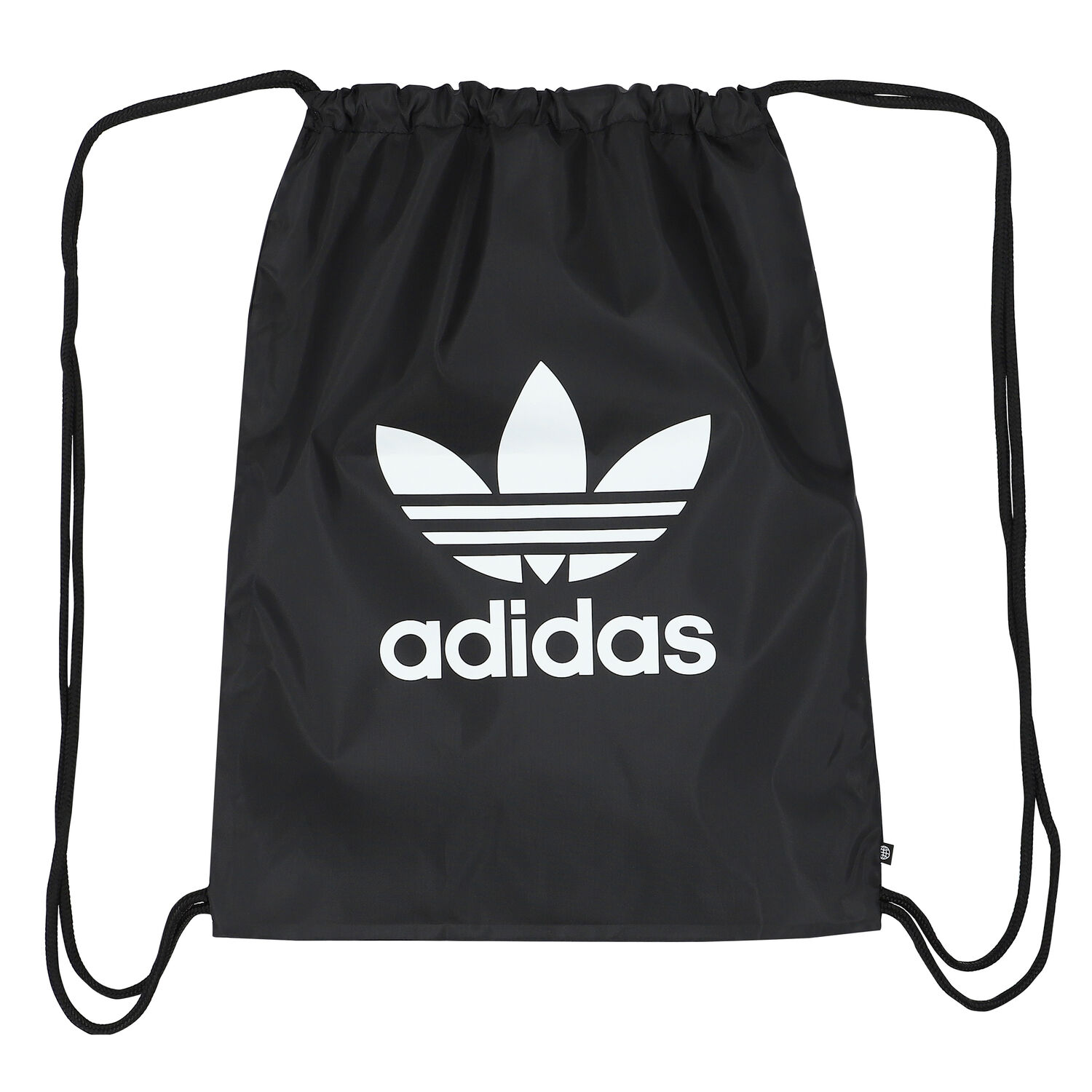 Black Trefoil Logo Gym Sack, 1, hi-res image number null