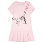 Girls Pink Bag Dress, 2, hi-res