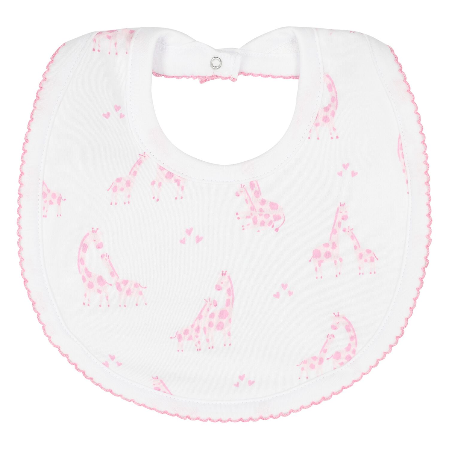 مريلة بنات  بطبعة زرافة باللون الأبيض والوردي للأطفال, 1, hi-res image number null