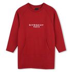 Girls Red Logo Dress, 2, hi-res