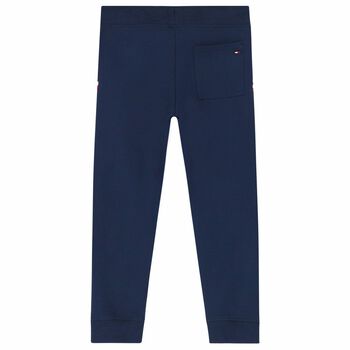 Boys Navy Logo Joggers