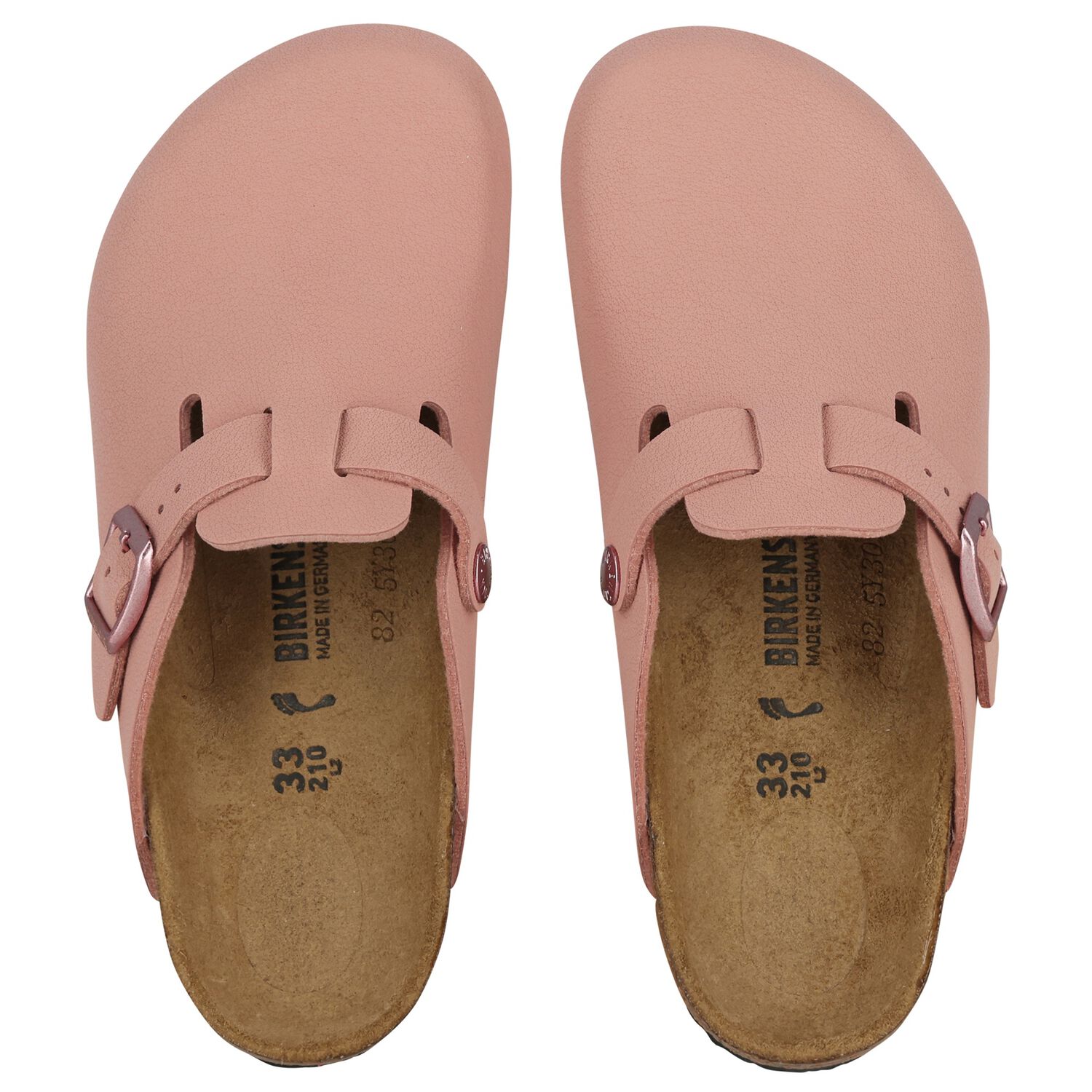 Girls Pink Logo Leather Clog , 1, hi-res