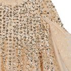 Girls Gold Tulle & Sequin Cape Dress, 1, hi-res
