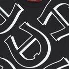 Boys Black Logo Sweatshirt, 1, hi-res