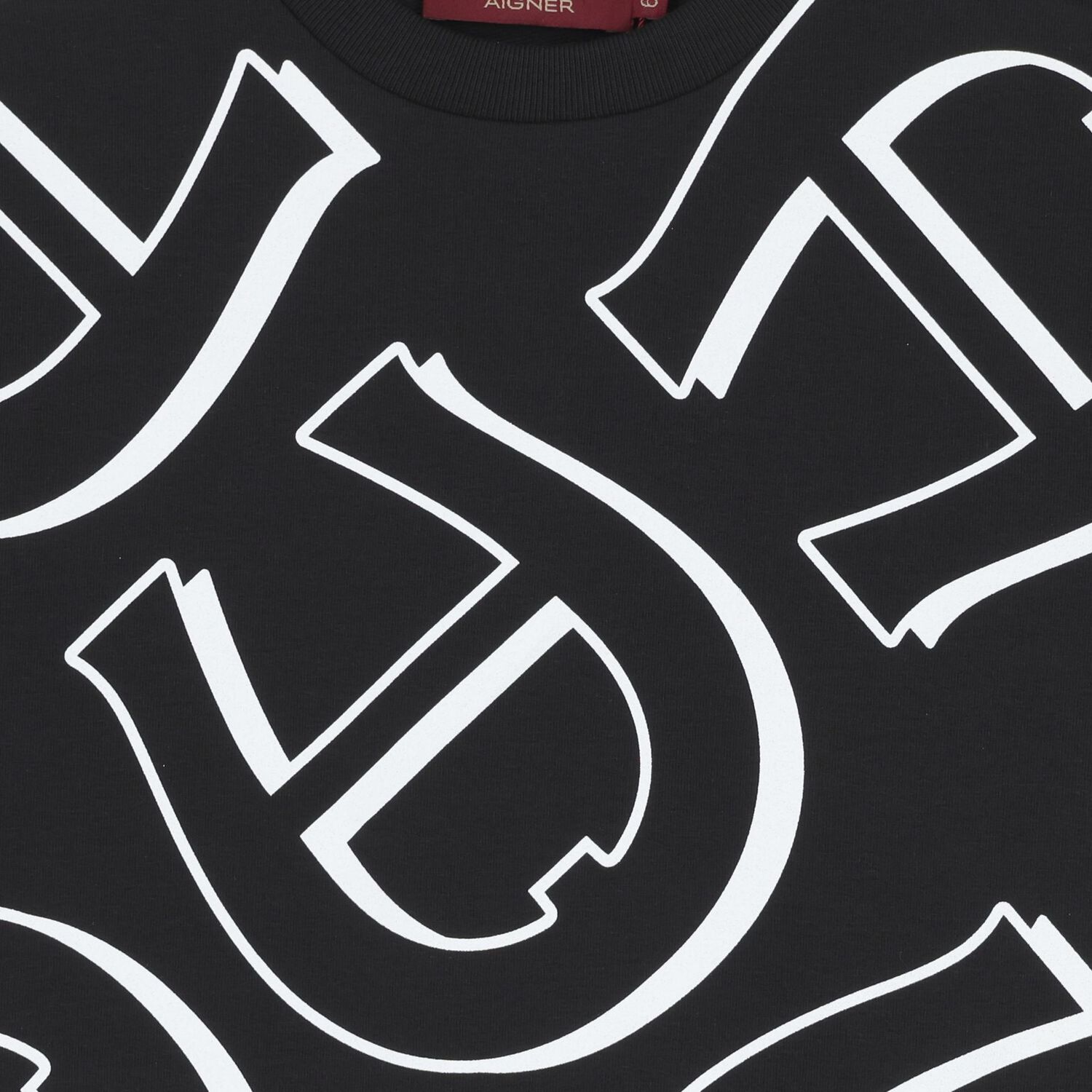 Boys Black Logo Sweatshirt, 1, hi-res