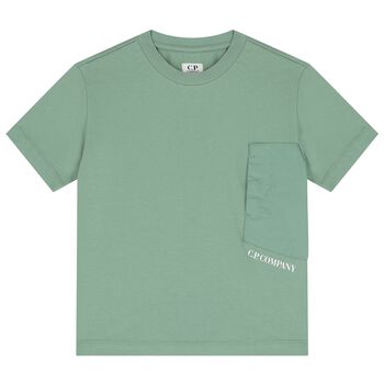 Boys Green Logo T-Shirt