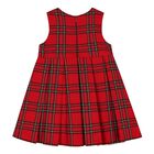 Baby Girls Red Tartan Dress, 1, hi-res