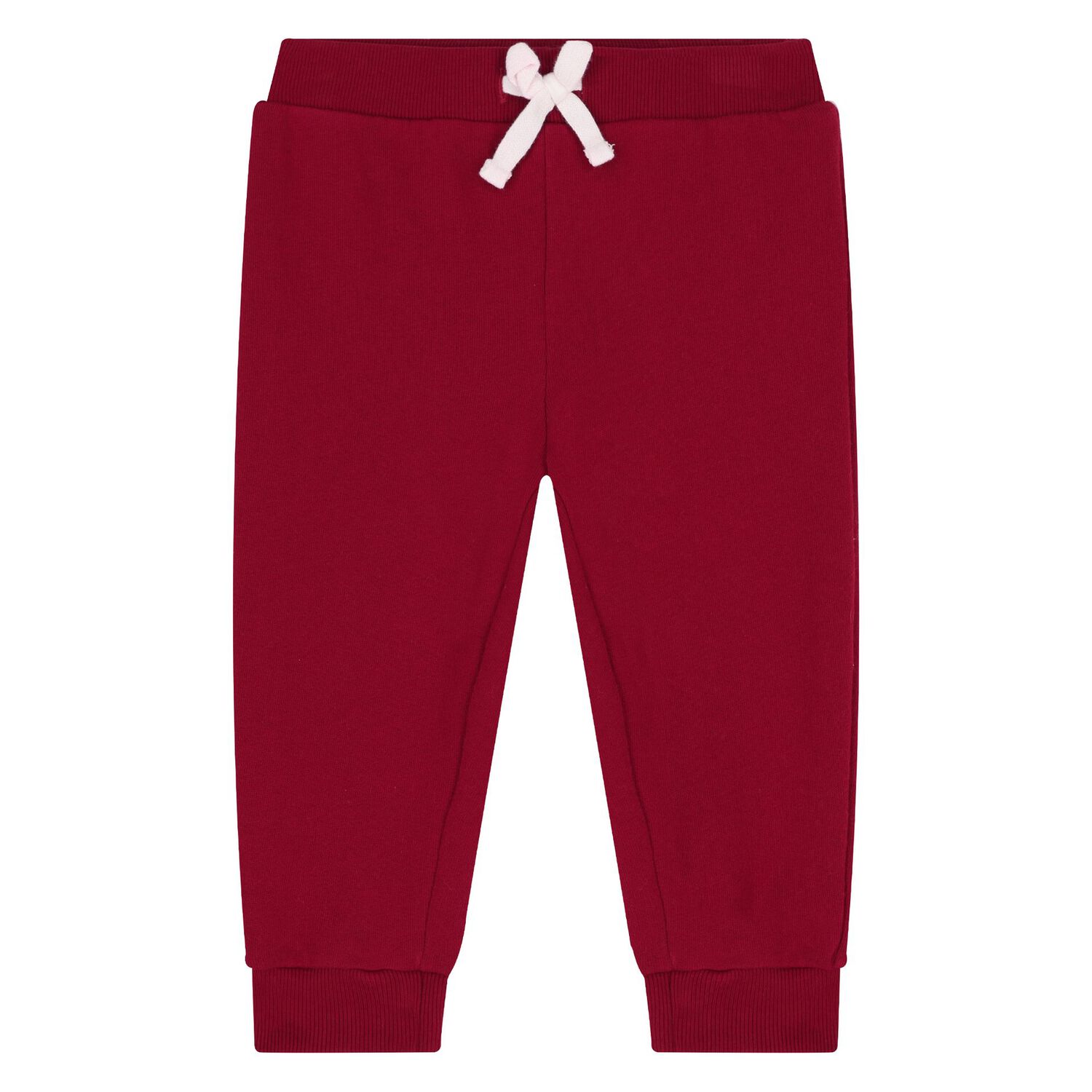 بدلة رياضية للبنات بطبعة دب باللون الأحمر, 1, hi-res