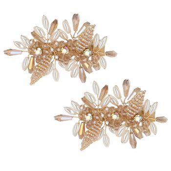 Girls Gold Lily Rose Hair Clip