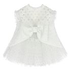 Younger Girls White Embellished Tulle Dress, 1, hi-res