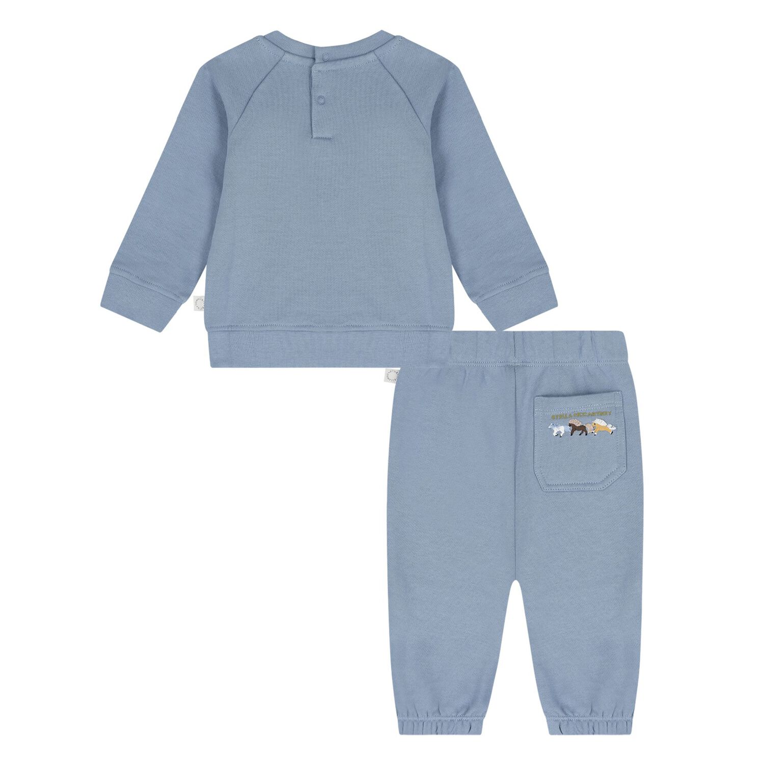 Younger Boys Blue Horse Logo Tracksuit, 1, hi-res