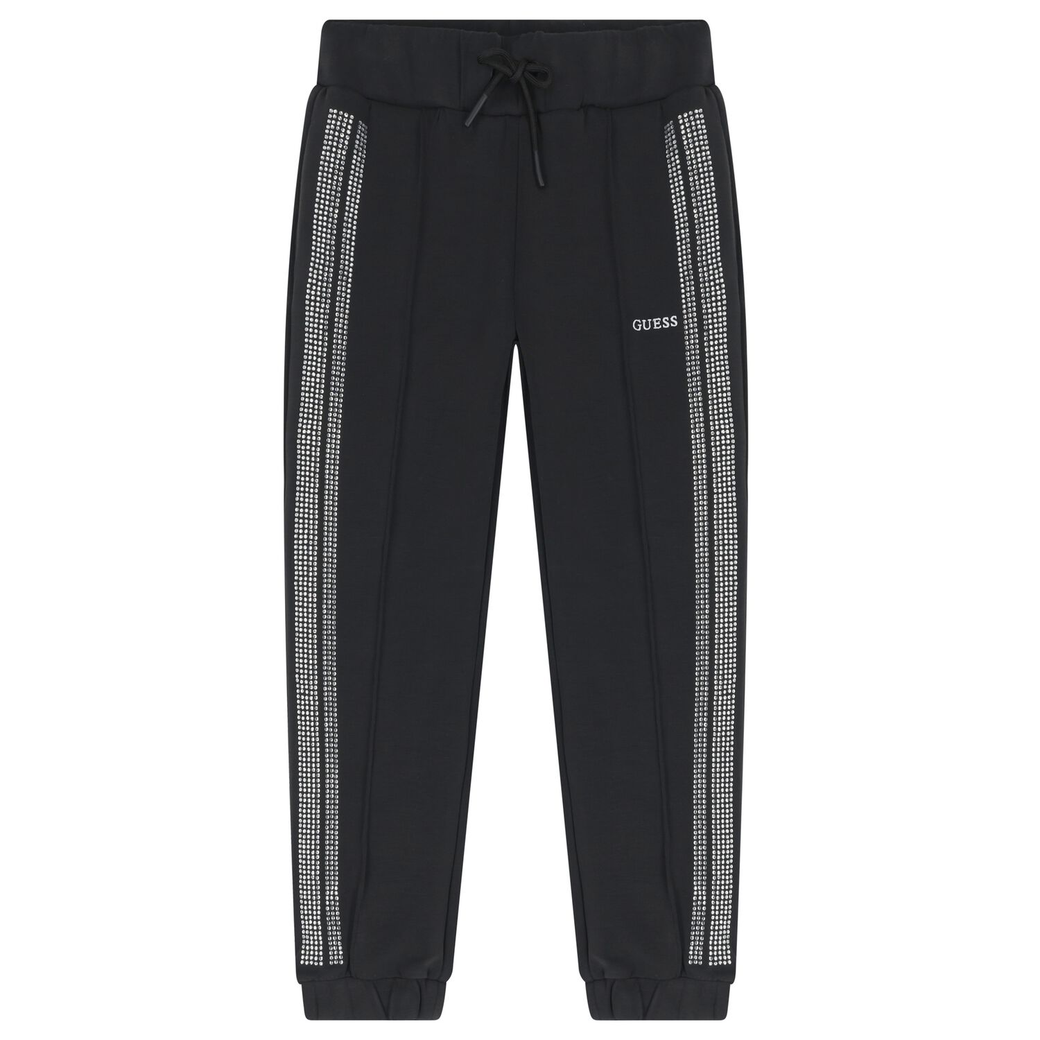 Girls Black Logo Joggers, 1, hi-res
