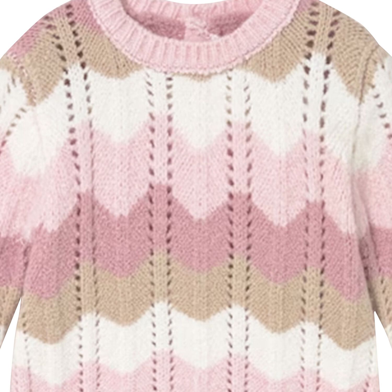 فستان بنات محبوك باللون الوردى , 1, hi-res image number null