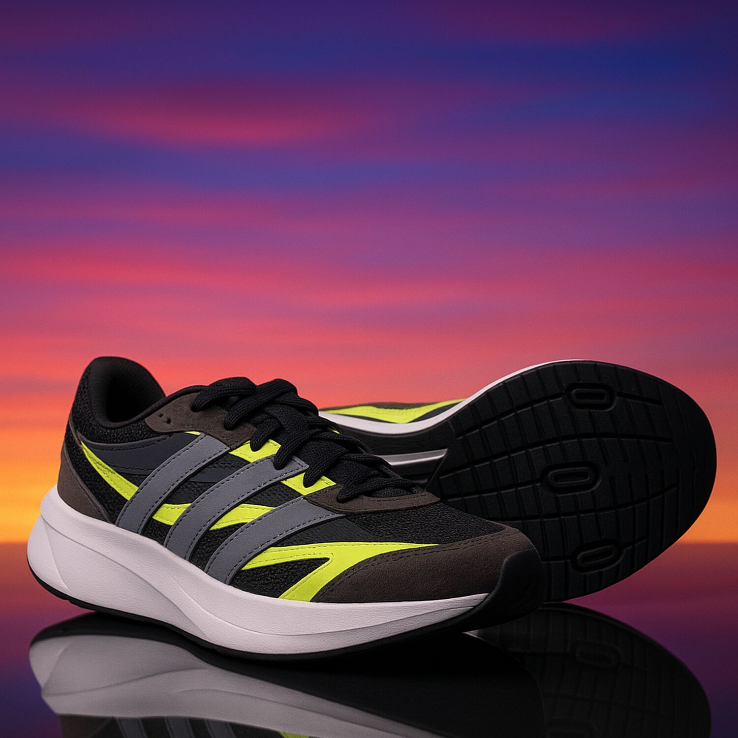 Grey Lightblaze Trainers, 1, hi-res