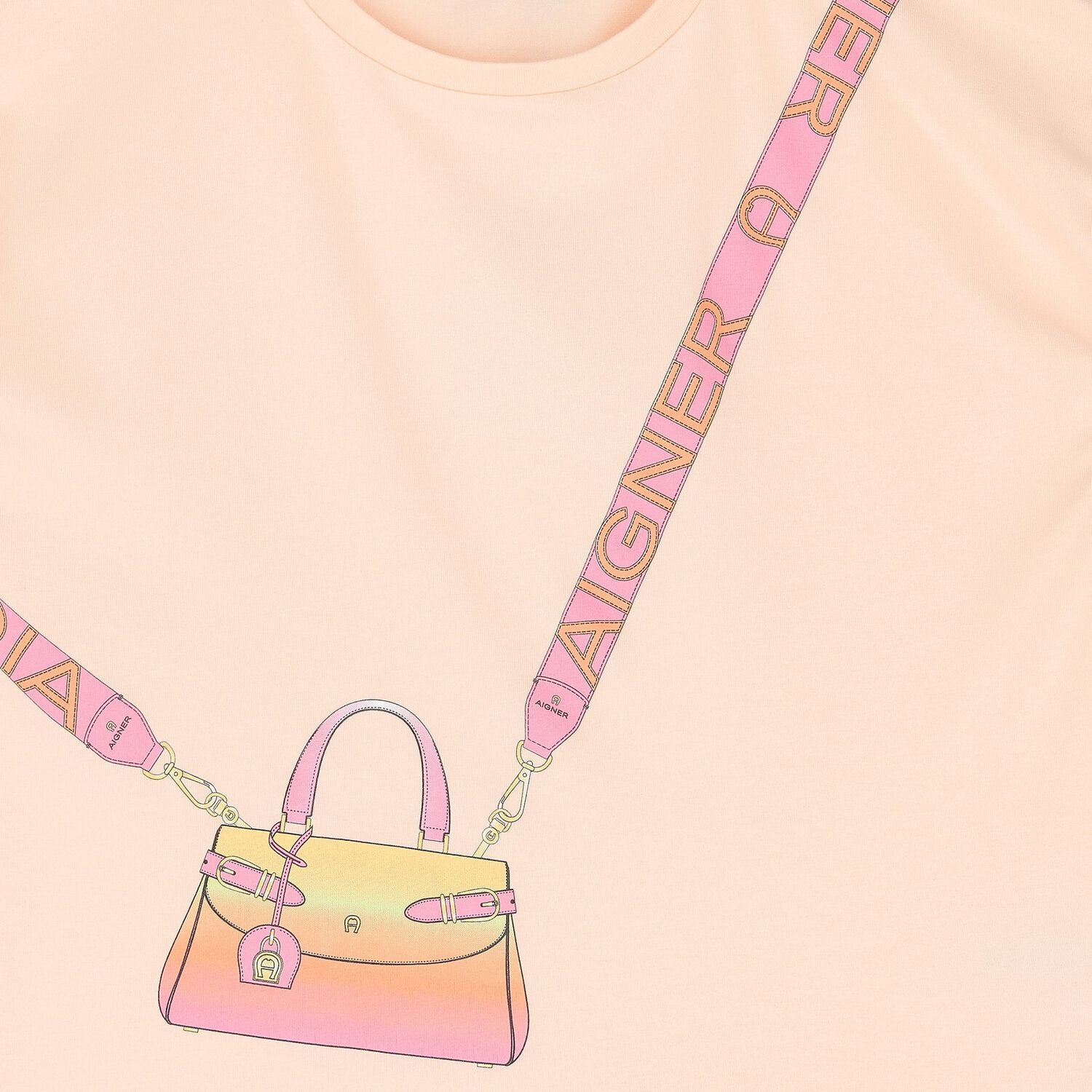 Girls Pink Bag T-Shirt, 2, hi-res image number null