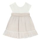 Baby Girls Ivory & Beige Dress Set, 1, hi-res