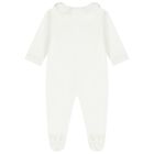 Baby Girls White Babygrow & Hat Gift Set, 1, hi-res