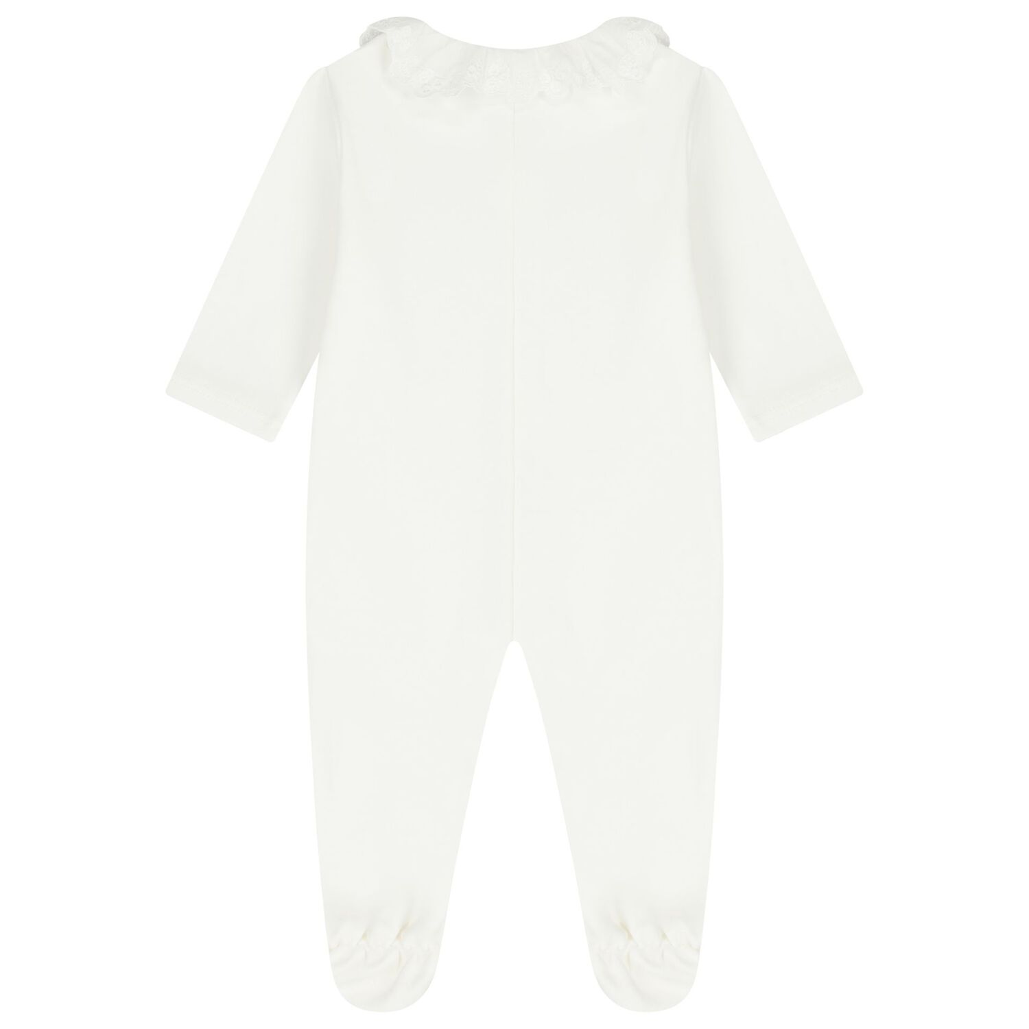 Baby Girls White Babygrow & Hat Gift Set, 1, hi-res
