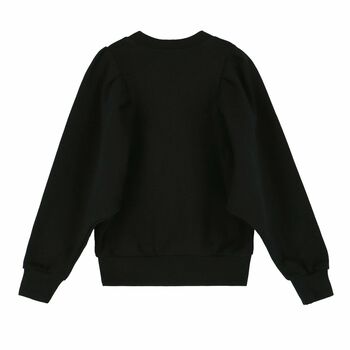 Girls Black Logo Sweatshirt