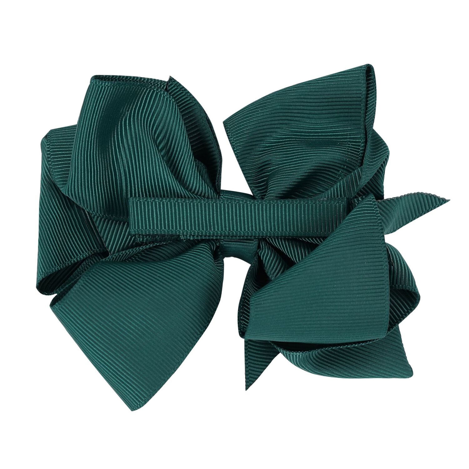 Girls Green Bow Hairclip, 2, hi-res