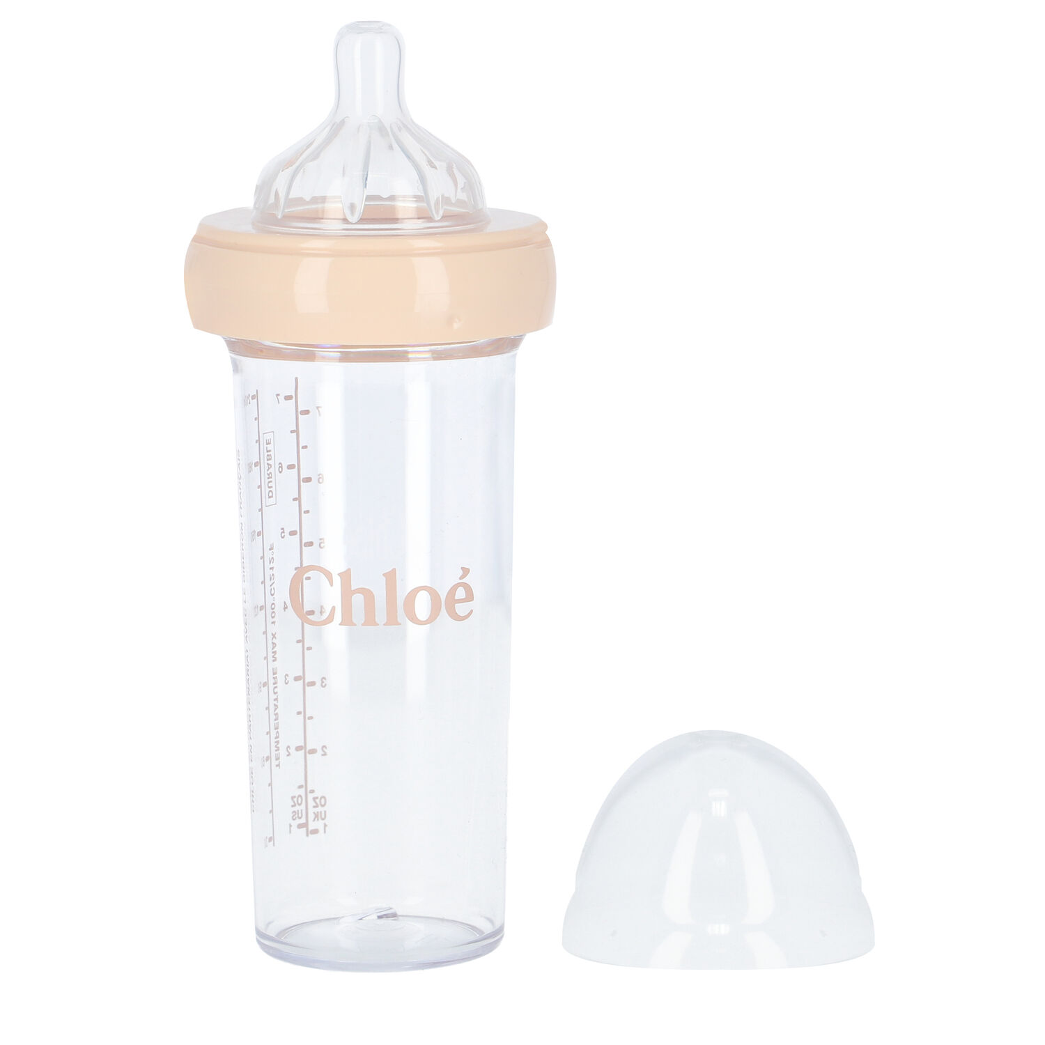 Baby Girls White & Pink Logo Baby Bottle, 1, hi-res
