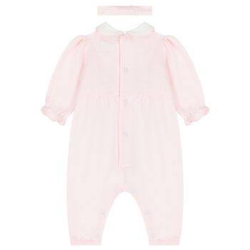 Baby Girls Pink Romper Set