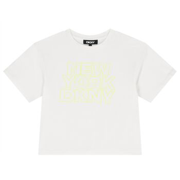 Girls White Logo T-Shirt