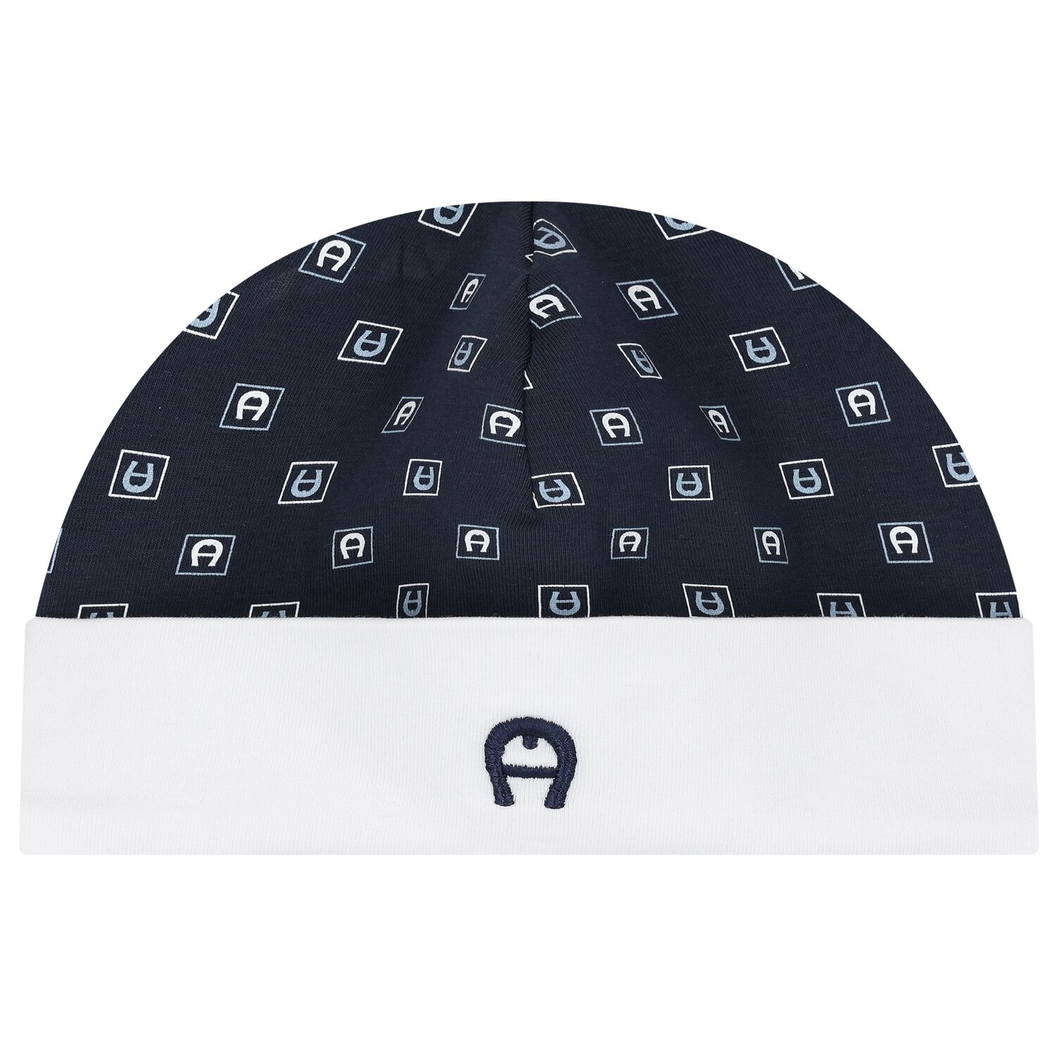Baby Boys Navy Blue Logo Hat, 1, hi-res