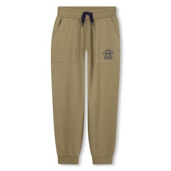 بنطال رياضي بشعار أخضر للأولاد